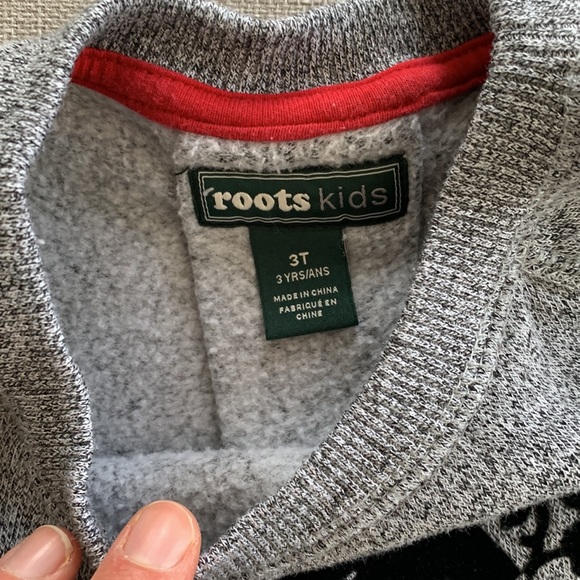3T roots cabin collection sweatshirt salt and pepper - Picture 4 of 6